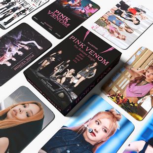Blackp Pink Ink Lisa Jisoo Lomo Card New Album Pink Venom Latest Peripheral Photo Card