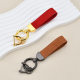 Fur Car Keychain Personalized Couple Metal Key Chain Trendy Brand Horseshoe Buckle Anti-lost Men's Waist Key Ring