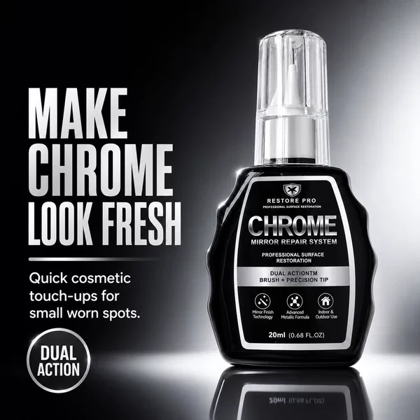 Cross-border car chrome touch-up pen, body trim scratch repair liquid, metal electroplated parts color-fading touch-up repair agent