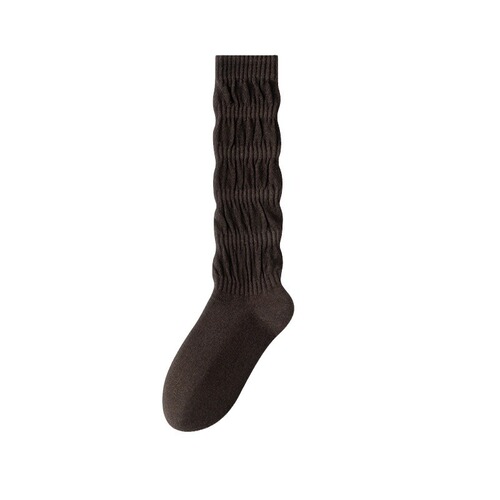 Thick and warm crew socks for girls, autumn and winter, white unboned calf socks, winter long socks, wholesale
