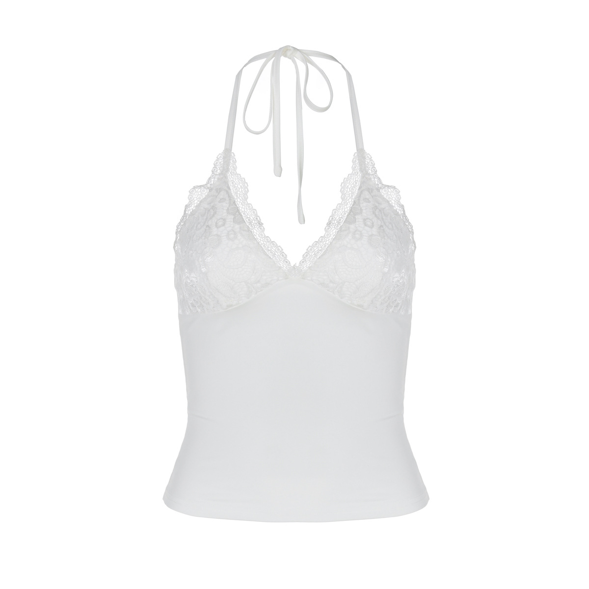 Women's Clothing Women's Lace Trim Backless Strapless Bralette Vest Fashionable Sexy Style Autumn For Formal & Casual For Women_ecoleips.com