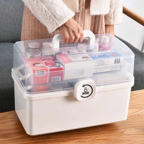 Household medicine box household large-capacity multi-layer classified medicine box full set of emergency medical care medical drug storage box