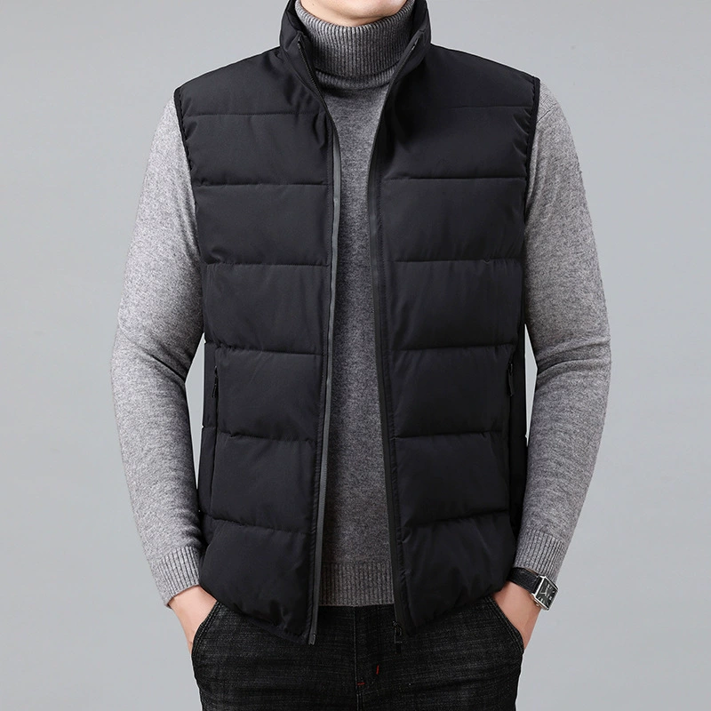 2060 Новый жилет Мужской осенне-зимний утолщенный пуховый хлопковый жилет Жилет больших размеров Жилет