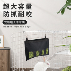 New Rabbit Hay Bag Guinea Pig Suspended Large Capacity Feeding Bag Chinchilla Small Pet Hay Storage Hanger
