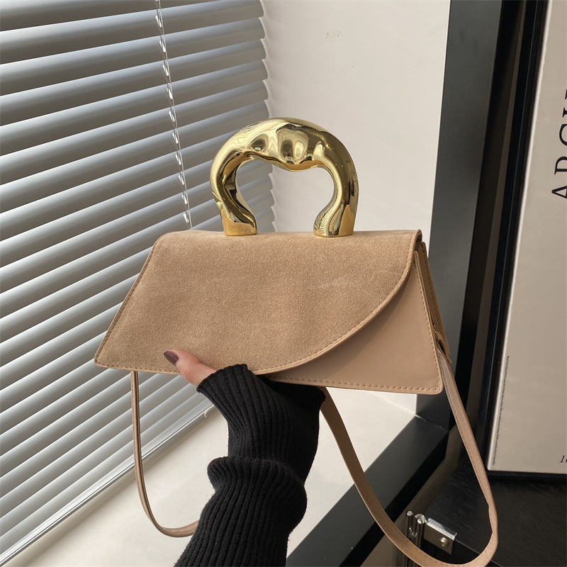 Cross-border 2025 nuevo diseño de nicho simple de textura alta bolso de hombro universal bolso pequeño