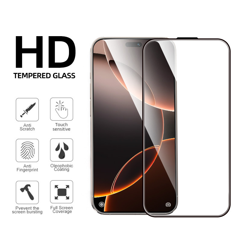 Aplicable Apple 16promax película templada 3d película de teléfono móvil doblada en caliente almacén libre de polvo iphone13 Corning vidrio protección