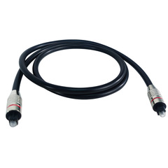 OD6.0 Digital Optical Fiber Audio Cable with Speaker Terminal, 1 Meter