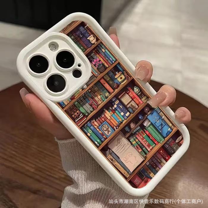 适用于iPhone16保护壳11/12Promax图书馆书籍14苹果13手机套15Pro|undefined