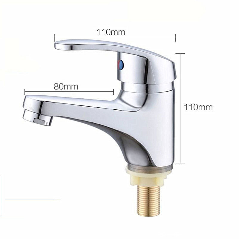 Grifos de lavabo de ingeniería para comercio exterior transfronterizo cuidadosamente seleccionados, grifos monomando de encimera de apertura rápida, grifos de lavabo de agua fría.