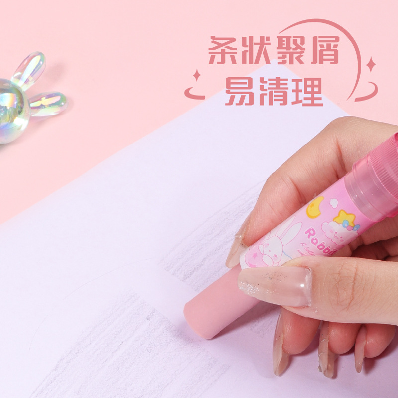 KUKI Keqi lápiz labial limpiador especial no tóxico para jardín de infantes para estudiantes de primaria creativas de dibujos animados lindos y alto valor facial