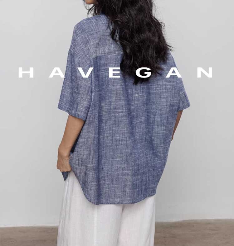 Áo sơ mi nữ linen tay ngắn phong cách cổ điển mới 2026 — màu xanh nhạt, màu sắc, màu xanh đậm, màu trắng chi tiết 7