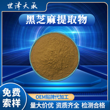 黑芝麻提取物20:1 黑芝麻纯粉水溶性黑芝麻提取粉 多规格黑芝麻粉