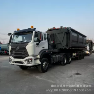 Qvineyaya İxrac Üçün U Formalı Arxa Boşaltma Damperli Yük Maşını Howo Traktor Yarıqoşqu