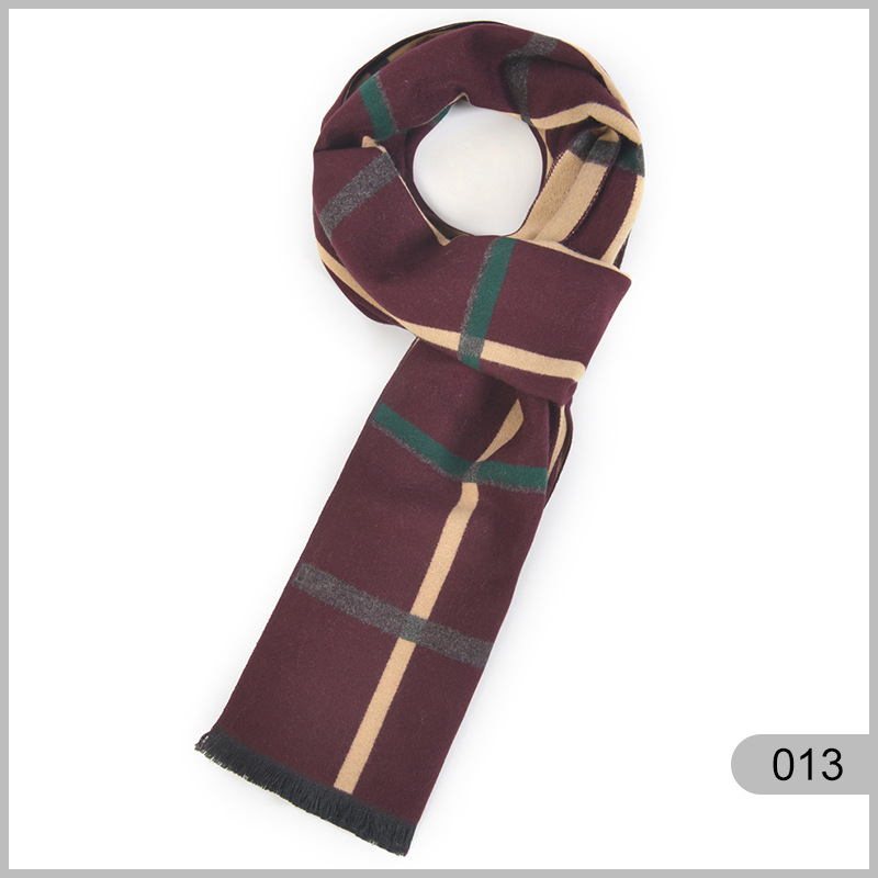 Sciarpa uomo in cotone calda antivento stile casual versatile_voghion.com
