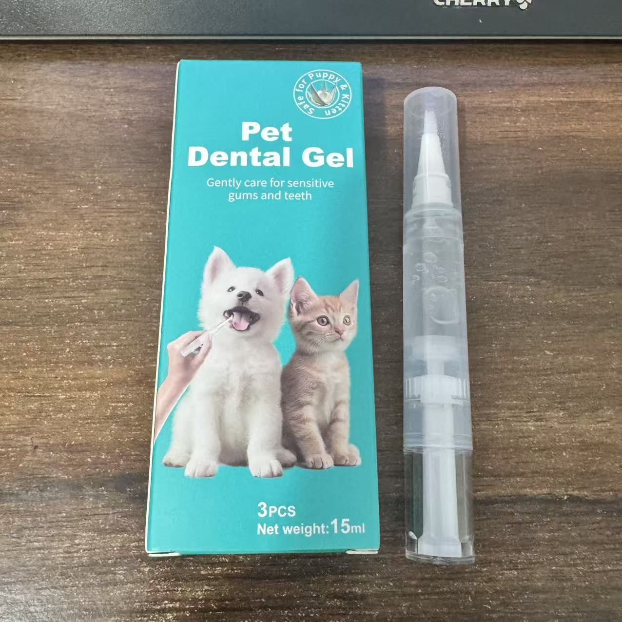Grenzüberschreitende Haustierzahnbürste Stift Haustier Zahnreinigungsstift Universal für Katzen und Hunde Zahnstein Zahnaufhellungsstift Mundhygiene Pflege
