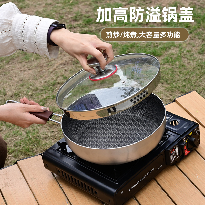 Salsa de salsa de acero inoxidable al aire libre 316 mangos desmontables de salsa de salsa portátil para camping picnic