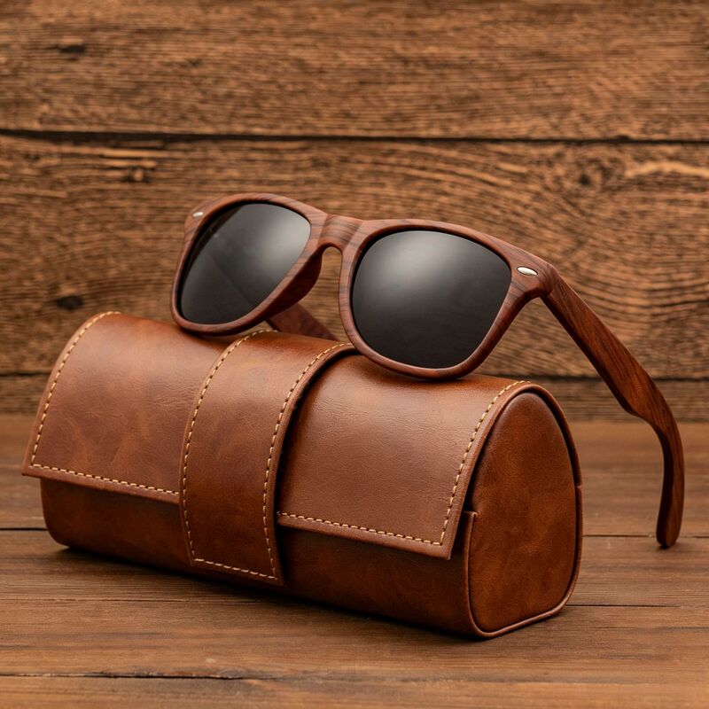 26 Popular Amazon Etsy Dropshipping High-End Handmade Wooden Temple Casual Sunglasses Retro Glasses