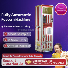 Cinema ShoppingMalls Fully Automatic Popcorn Vending Machine