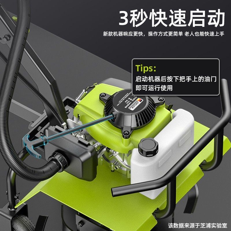 德国微耕机小型农用旋耕机家用大功率翻土犁地开沟汽油锄草机