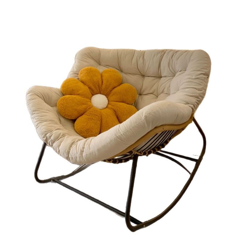 Bird's Nest Rocking Chair Cradle Light Luxury Rocking Chair Nordic Living Room Balcony Cyber Popular Rattan Chair Rocking Chair Oversized Adult Rocking Chair