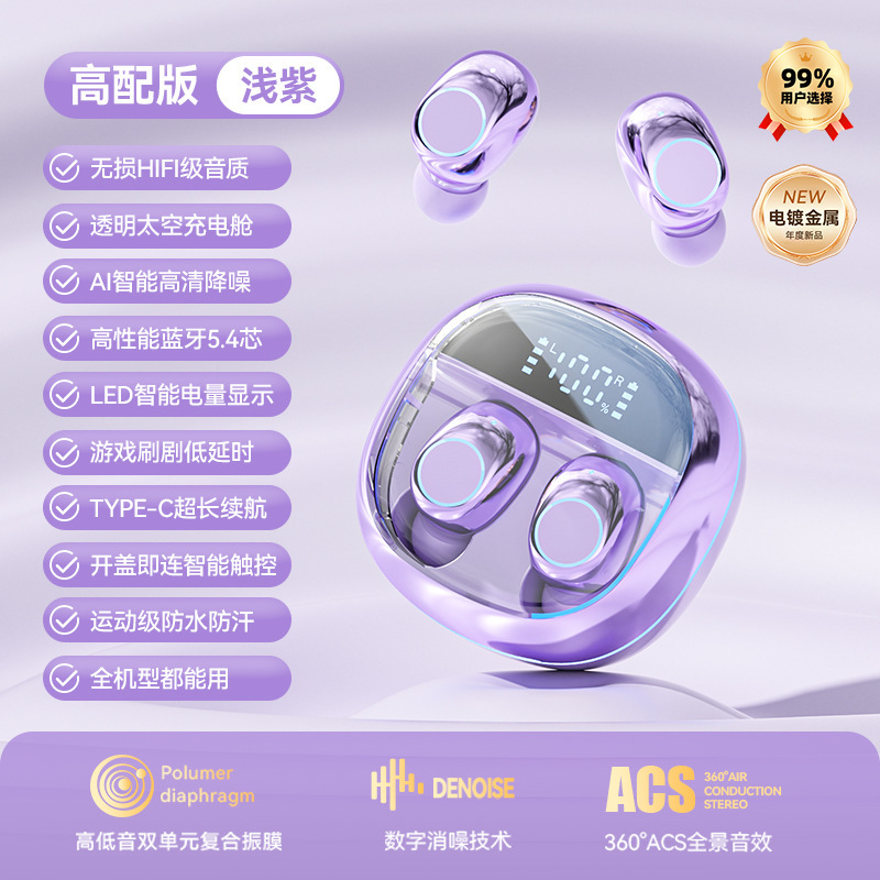 Y03 en la oreja, nuevo estilo transfronterizo, cómodo de usar, batería de larga duración, alta calidad de sonido, solo pantalla digital, modelo privado portátil, universal