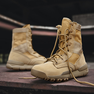 Boots Men's 2025 Autumn and Winter New High-Top Shoes Outdoor Genuine Leather Desert Boots Couples Versatile Boots Trendy Casual Shoes