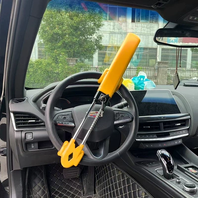Car lock self-defense 96 lock multi-function anti-theft - yellow-solid