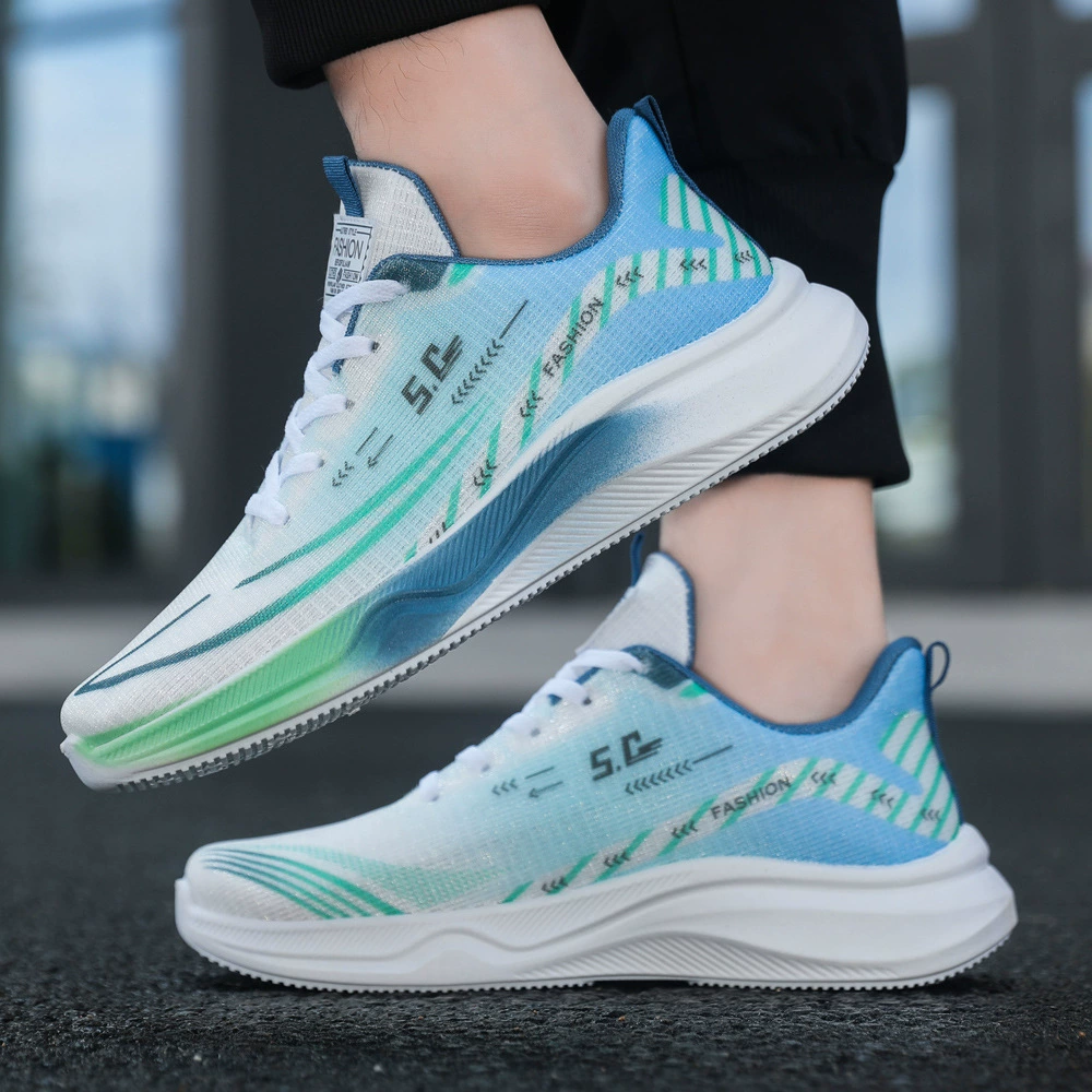 Новая универсальная мужская обувь большого размера на все сезоны, туфли с дышащей сеткой, мужская спортивная обувь, легкие повседневные кроссовки на мягкой подошве.