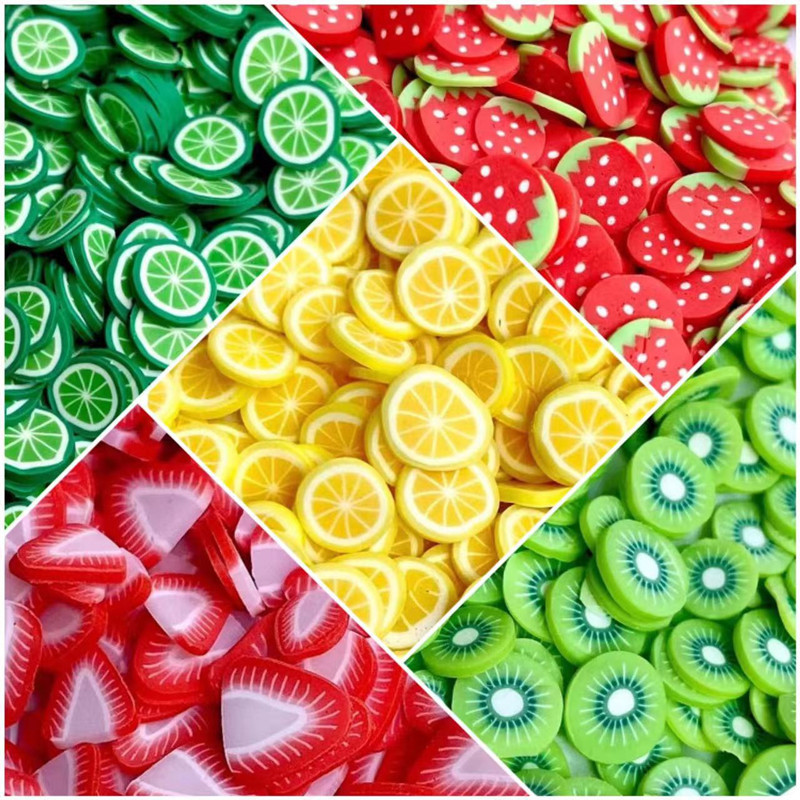5mm soft pottery fruit slice slice patch diy jewelry handmade material nail art glue drop small decorative toy filling 5mm soft pottery fruit slice slice patch diy jewelry handmade material nail art glue drop small decorative toy filling