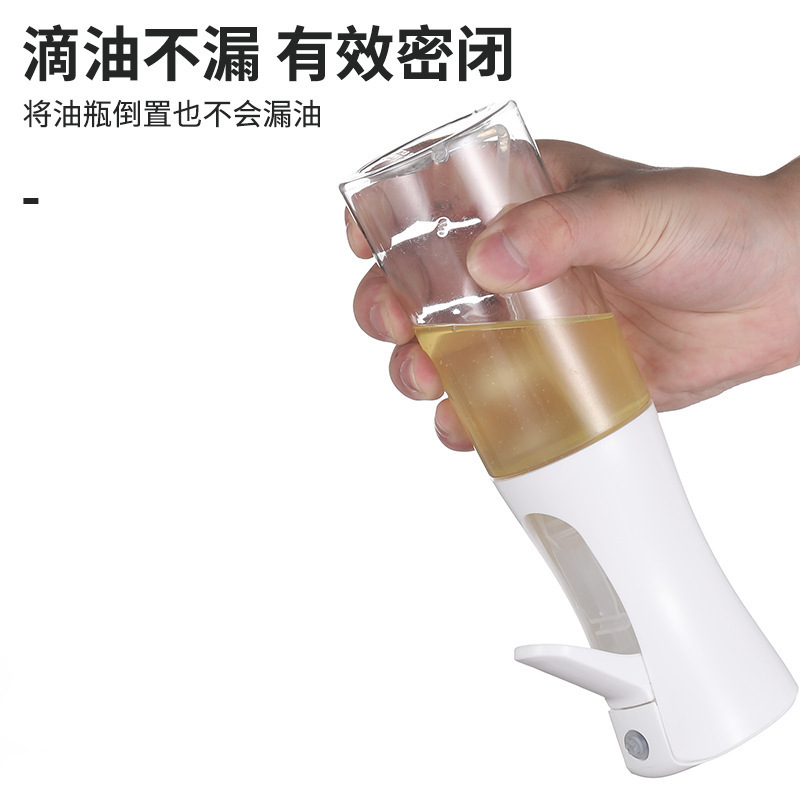Outdoor Barbecue Press Spray Bottle Kitchen Household Cooking Oil Spray Pot 200ml Glass Spray Bottle