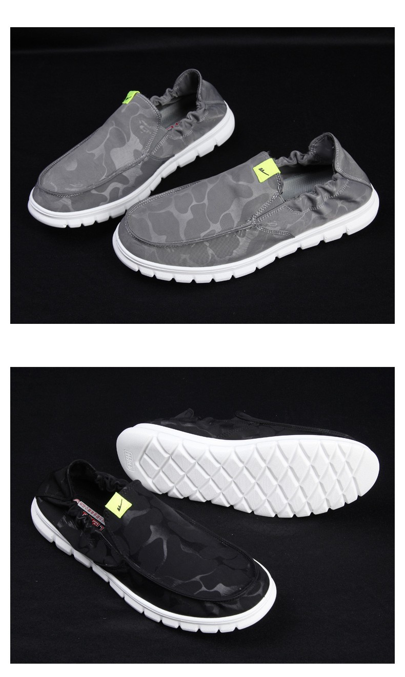 Herr loafers canvas skor lättvikt bekväma slip-ons_voghion.com