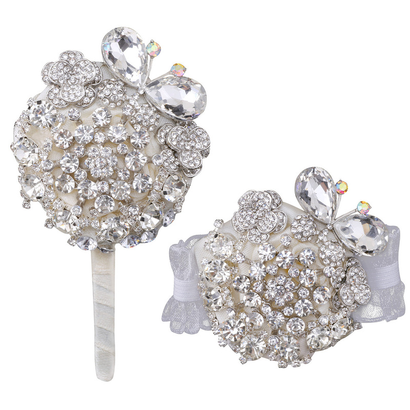 Wrist Flower Beautiful Fresh Pearl Bracelet Wedding Corsage Bridesmaid Sisters Group Activity Party Hand Flower 212