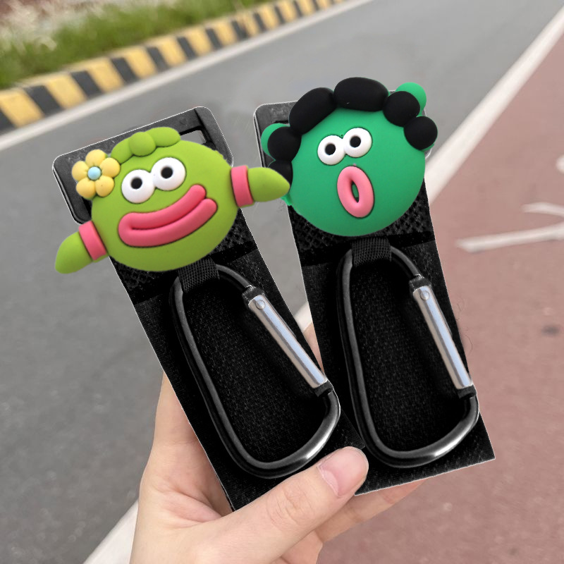 Cerradura de gancho de coche eléctrico frontal universal sin perforaciones lindo divertido de dibujos animados multifunción bicicleta bolso pesado