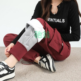 Vsv Tooling Down Pants Women's Outer Wear Winter 2024 New Cold -40 degrees Cold-proof fleece-lined Thickened Charge