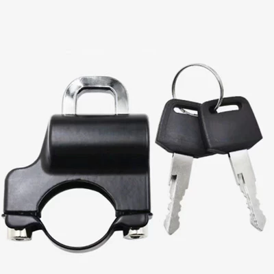 Electric car helmet lock anti-theft fixed lock motorcycle safety head cap lock battery car key hook lock (Helmet lock) - small-helmet-lock