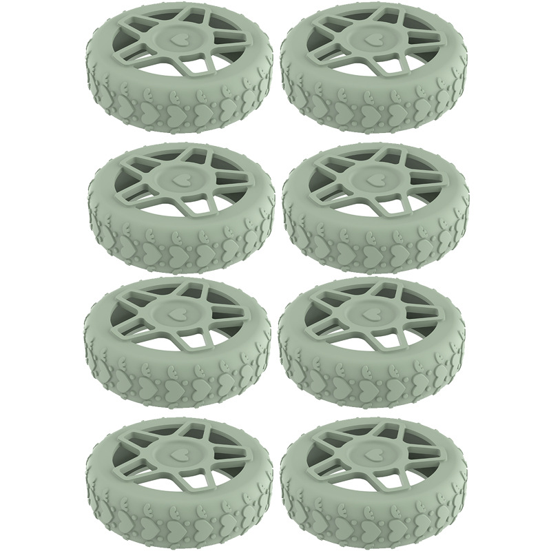 Caster shoesスーツケースホイールシリコン保護カバー耐摩耗性全包スーツケースホイールシリコン保護カバー