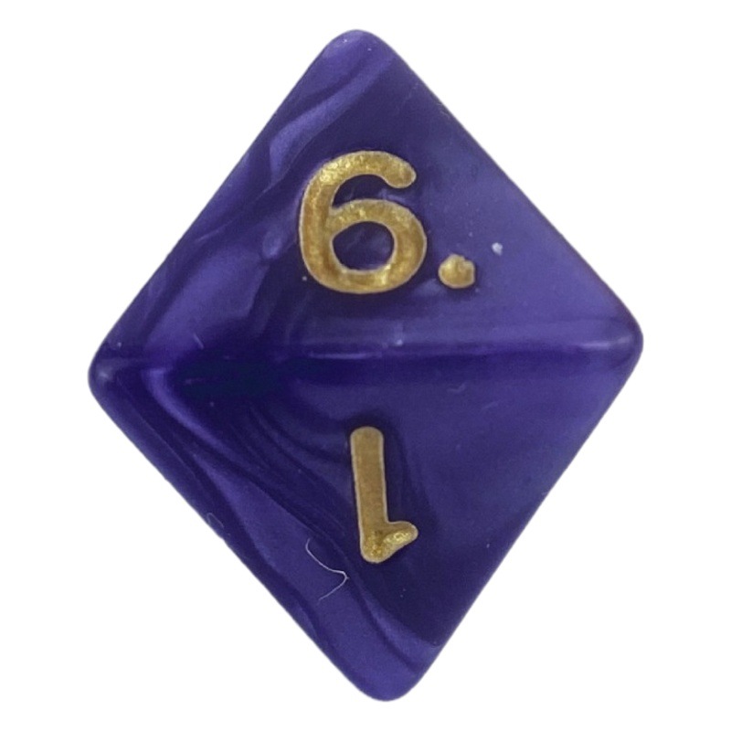 Wholesale acrylic color dice running group game Entertainment table game 8 face DND and COC game dice dice