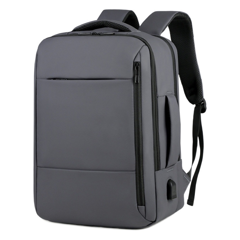 Mochila de negocios para hombre, multifuncional, de gran capacidad, con compartimento para portátil, diseño transfronterizo moderno