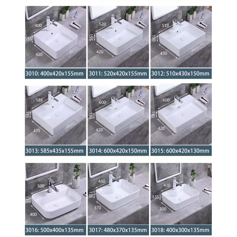 [Fábrica directa] lavabo del hotel balcón lavabo cerámico lavabo