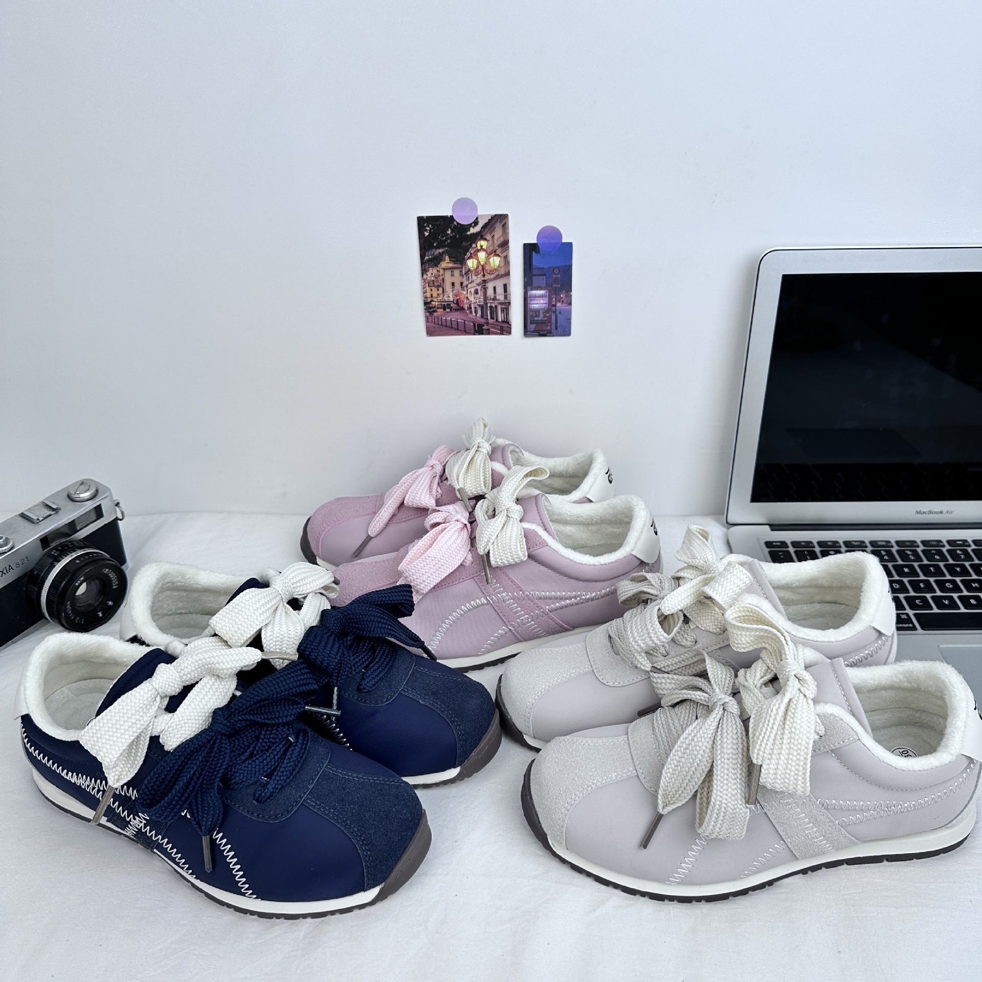 Versión coreana más zapatos de terciopelo Forrest Gump zapatos casuales cómodos 2024 otoño e invierno nuevo estilo todo-fósforo deportes ligeros A9880 generación