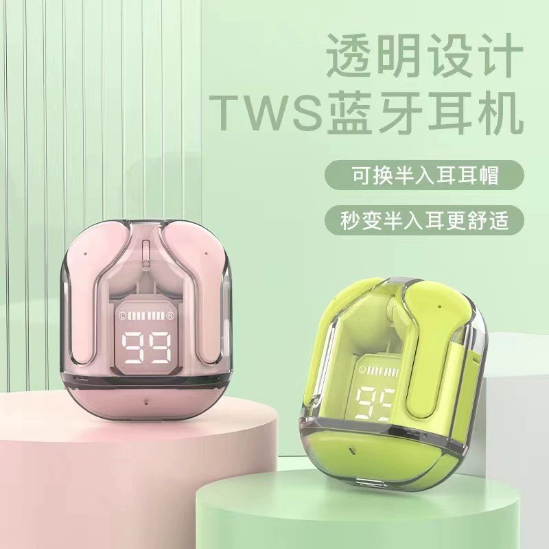 Новый прозрачный номер показывает HK3 HK6 Bluetooth гарнитура беспроводная двусторонняя стерео внутри-уха