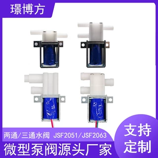 咖啡机水阀制氧机氢气发生器迷你电磁阀二位三通阀门12V电动