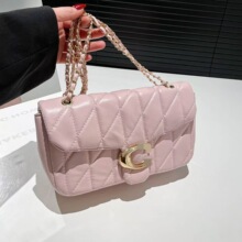 跨境法棍包包腋下包女2025夏季新款小香风菱格包轻奢女单肩斜挎包