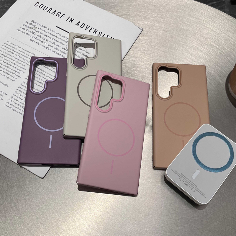 Thin Circle Magnetic Suction Case Suitable for Samsung S26Uitra, New Ultra-Thin Matte S25 High-End Feel S24 Solid Color Protective Case Thin Circle Magnetic Suction Case Suitable for Samsung S26Uitra, New Ultra-Thin Matte S25 High-End Feel S24 Solid Color Protective Case