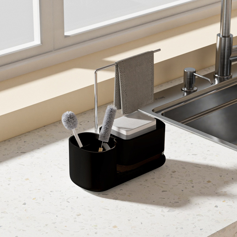 Push-tipo hogar automático líquido caja de escritorio desinfectante de manos caja de almacenamiento de baño encimera toallero caja de jabón creativo