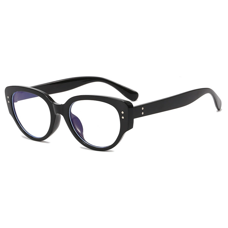 Cat‑eye eyeglasses, retro thick frame, face‑slimming style, lightweight