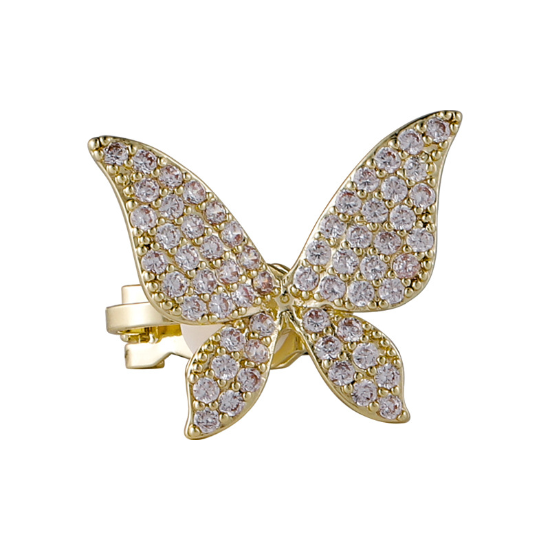 Retro Simple Zircon Butterfly Ear Bone Clip display picture 7