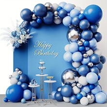 S 62925 Blue Balloon Chain Decorations ��ɫ������ �羳����