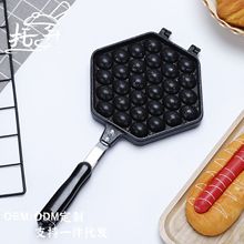 新品家用无涂层不粘煎蛋锅章鱼小丸子机铸铁烧鹌鹑蛋模具虾扯烤盘
