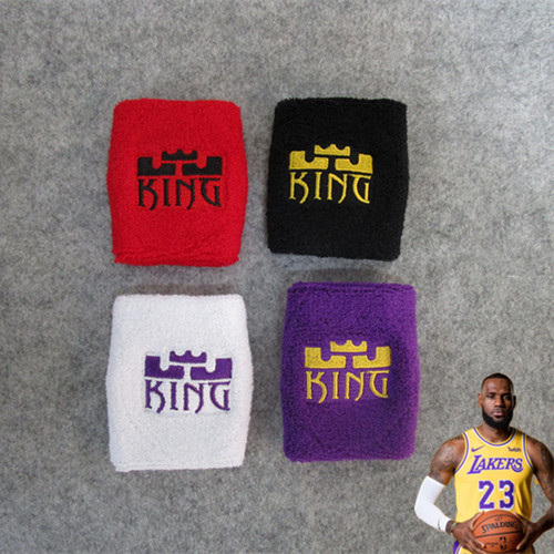 Basketball star pure cotton wristband Kobe James Irving sports running anti-sweat absorbent wristband fitness protective gear
